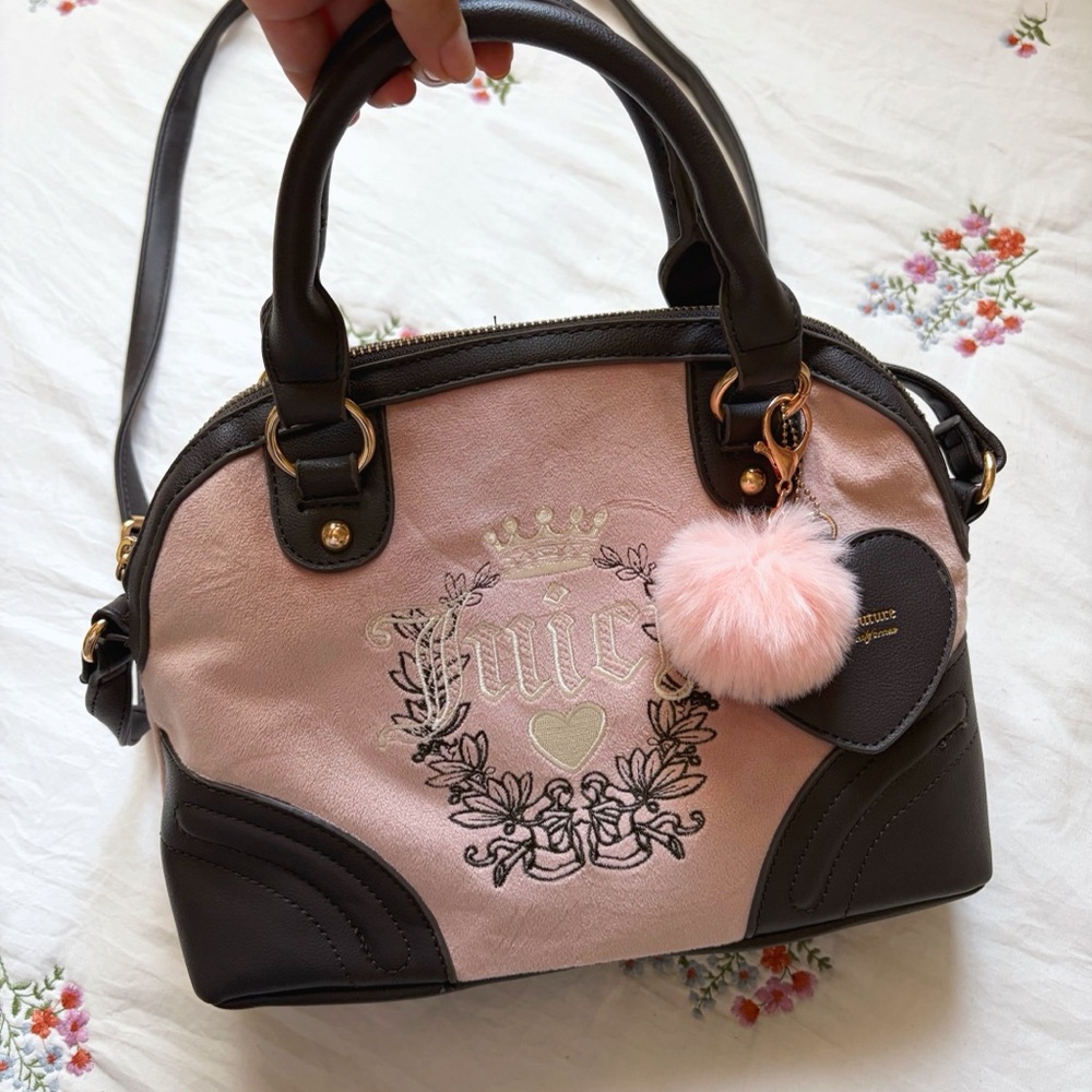 Juicy Couture light pink bowler bag